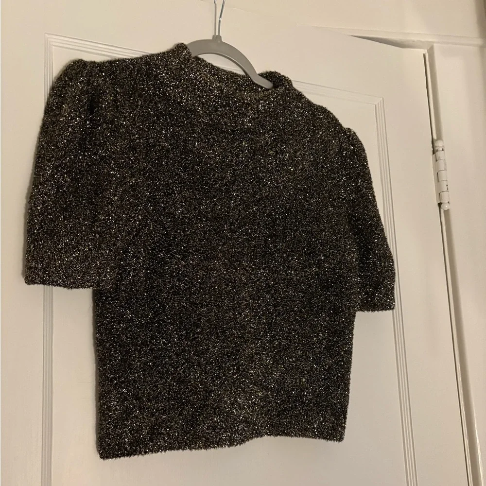 Kate Spade Metallic Short Sleeve Sweater